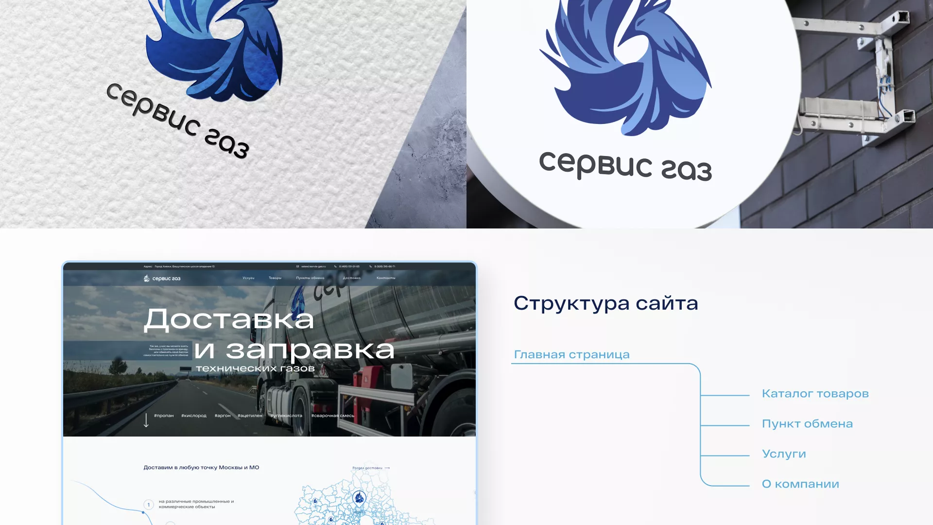 Создание сайта компании «Сервис газ» в Минеральных Водах