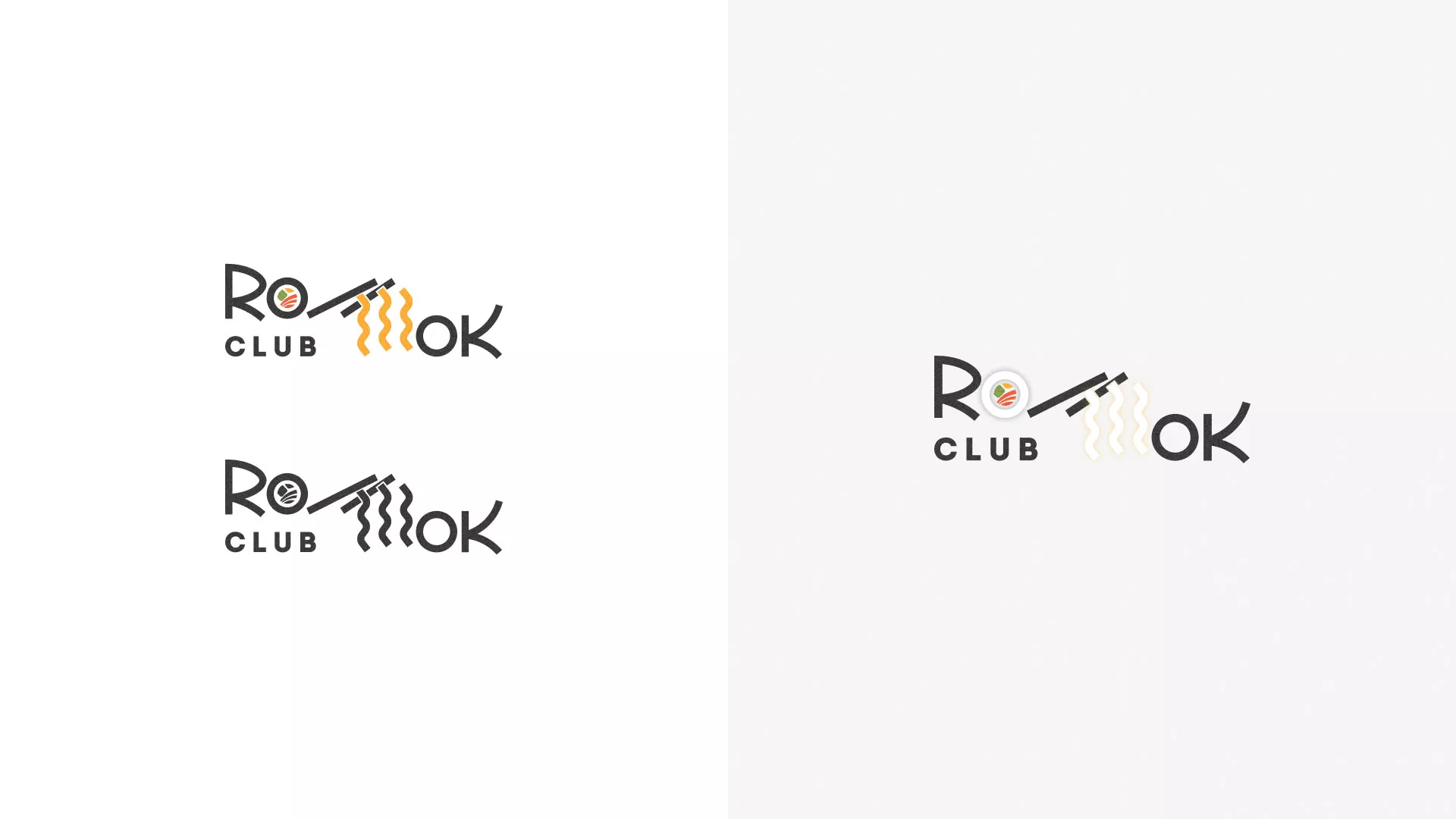 Создание логотипа суши-бара «Roll Wok Club» в Минеральных Водах